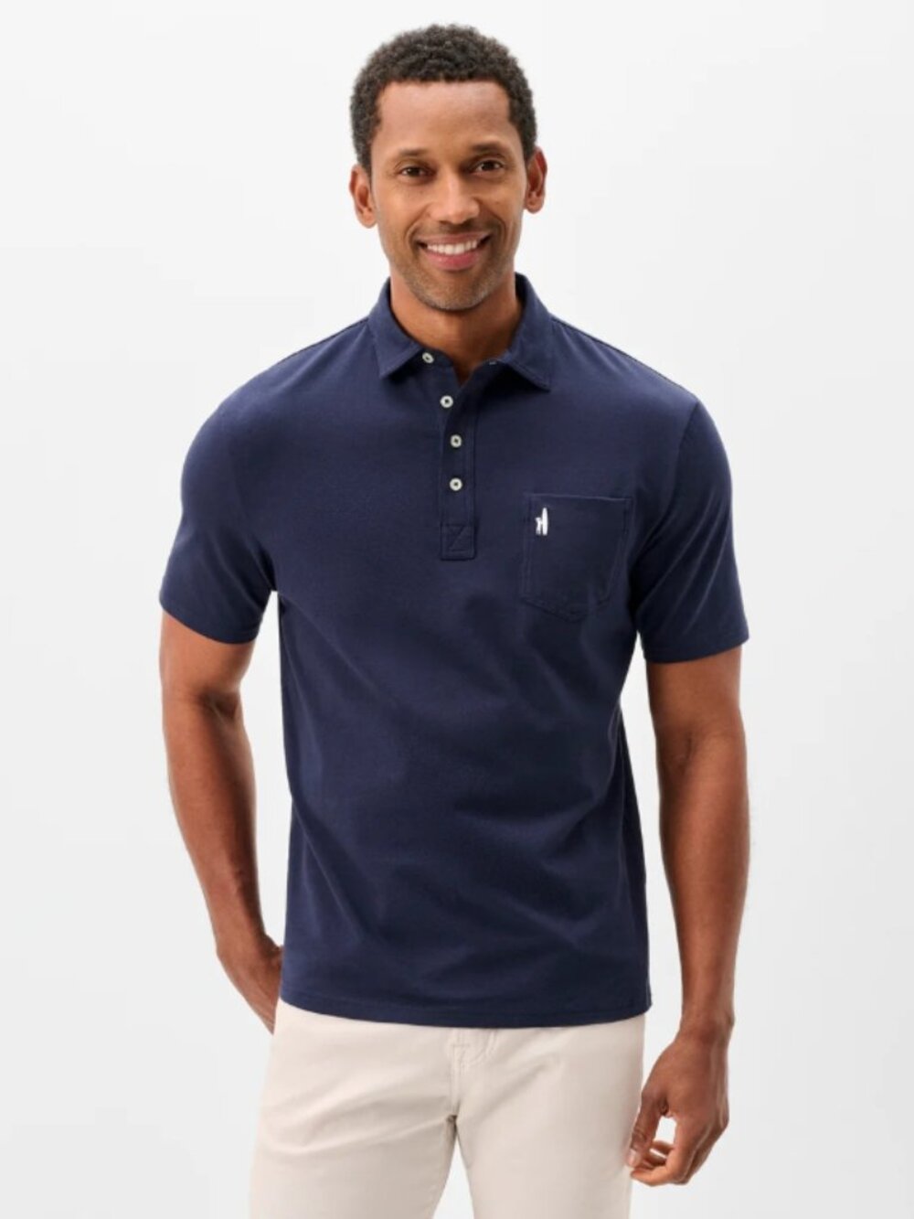 EUC Johnnie-O Signature Original 4-Button Polo in Wake Cotton Blend Size S
